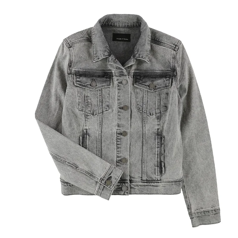 Articles of Society Womens Taylor Jean Jacket, Grey, Small