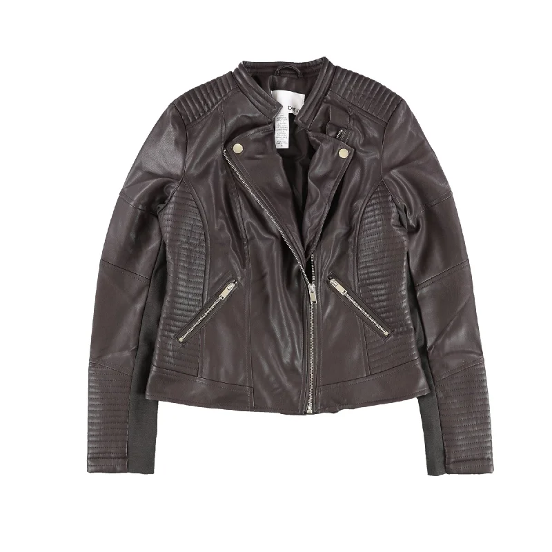 Bar Iii Womens Fauxz Leather Motorcycle Jacket