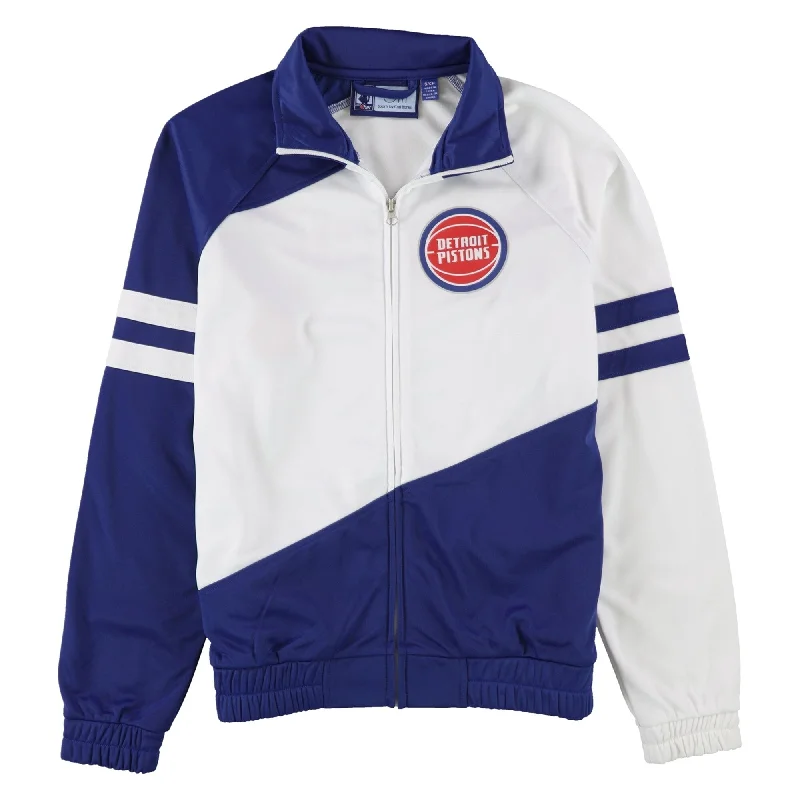 G-III Sports Womens Detroit Pistons Jacket, White, Small