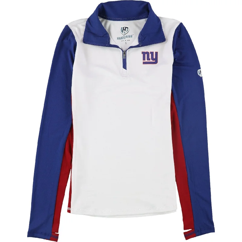 Hands High Womens New York Giants 1/4 Zip Jacket, White, Small