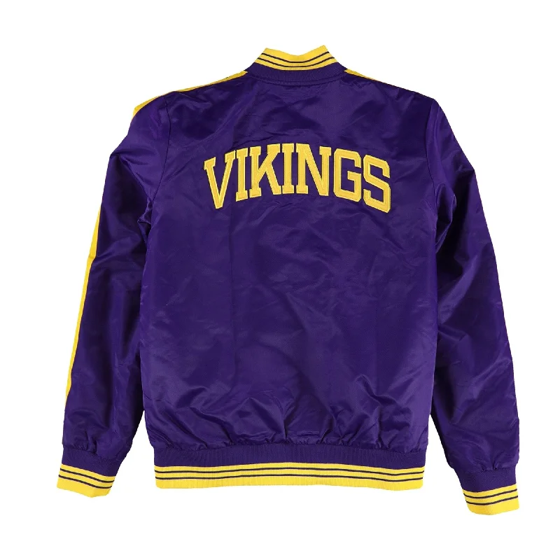 STARTER Womens Minnesota Vikings Varsity Jacket, Purple, Medium