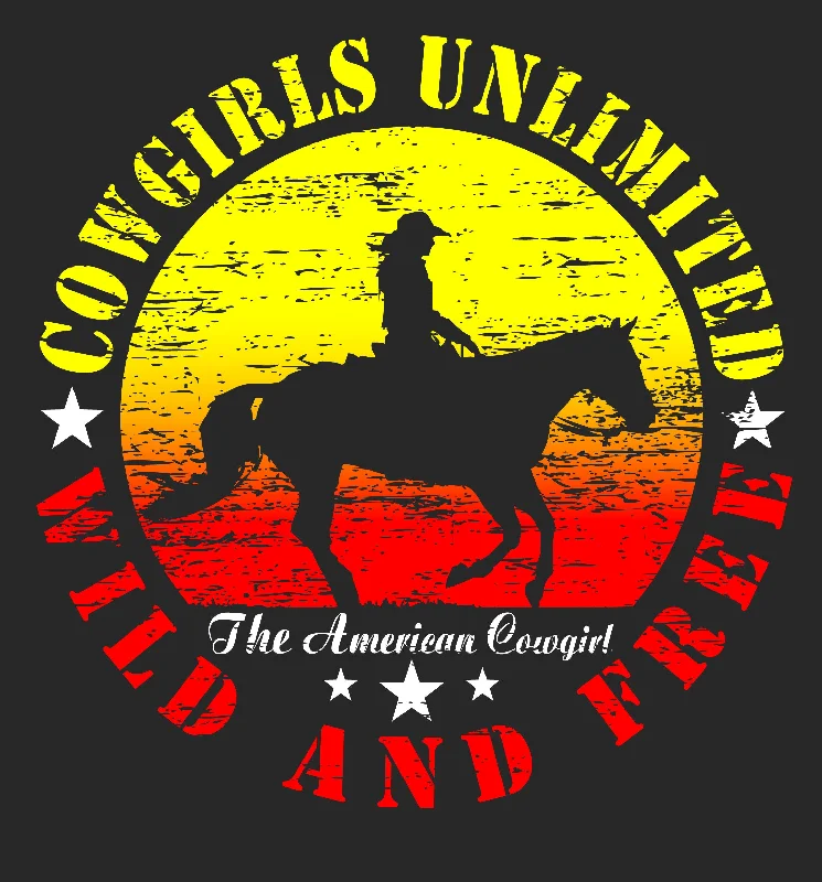 Women's Cowgirls Unlimited Wild & Free T-Shirt #CG-1194X