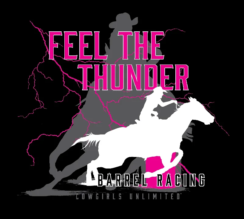 Women's Cowgirls Unlimted Thunder T-Shirt #CG-1209X