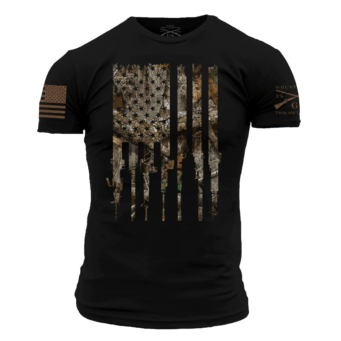 Realtree Edge® Rifle FLag T-Shirt - Black