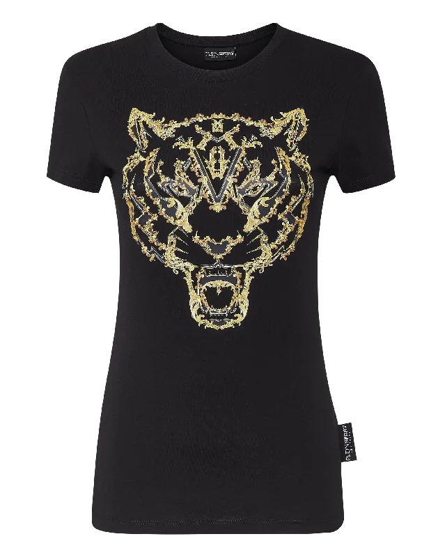 T-shirt Round Neck Sexy Pure Fit Tiger