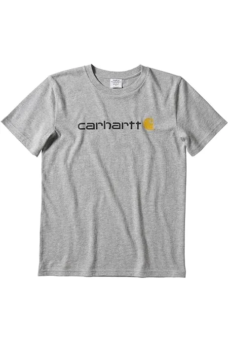 Youth Short-Sleeve Logo T-Shirt - Charcoal Grey Heather