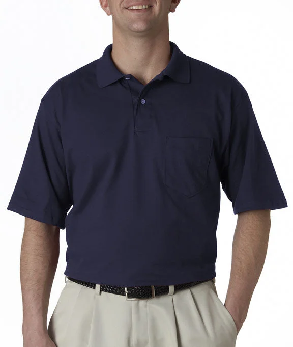 436 - Jerzees Adult SpotShield™ Jersey Pocket Polo Shirt | J Navy