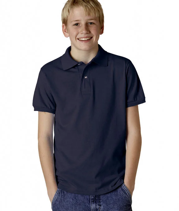 437Y - Jerzees Youth SpotShield™ Jersey Polo Shirt | J Navy