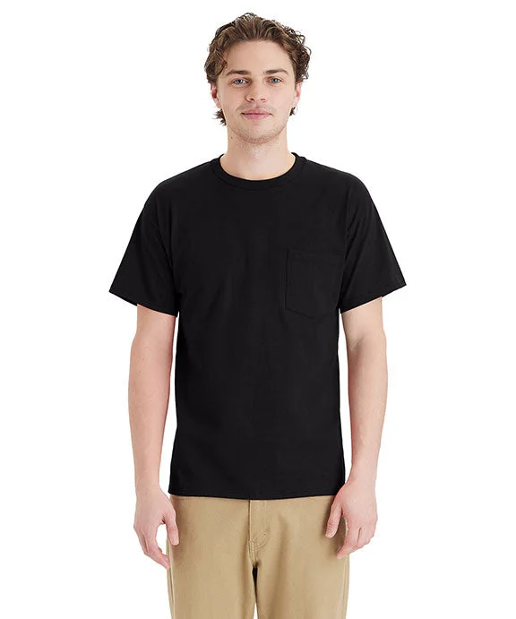 5290P - Hanes Unisex Essential Pocket T-Shirt | Black