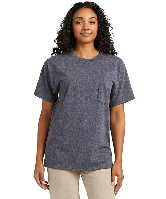 5290P - Hanes Unisex Essential Pocket T-Shirt | Charcoal Heather