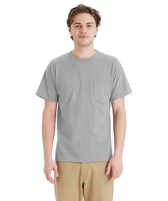 5290P - Hanes Unisex Essential Pocket T-Shirt | Light Steel