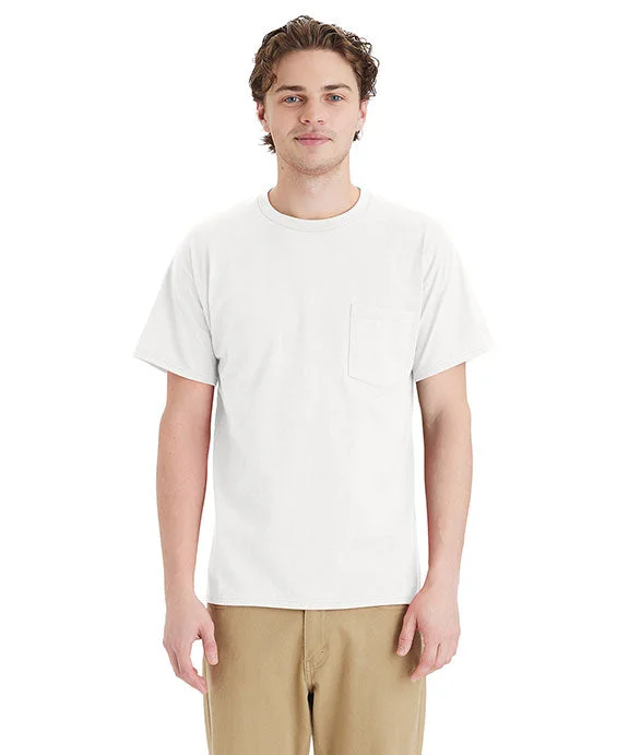 5290P - Hanes Unisex Essential Pocket T-Shirt | White