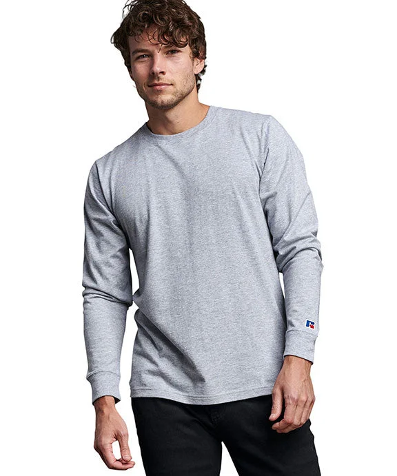 600LRUS - Russell Athletic Unisex Cotton Classic Long-Sleeve T-Shirt | Athletic Heather