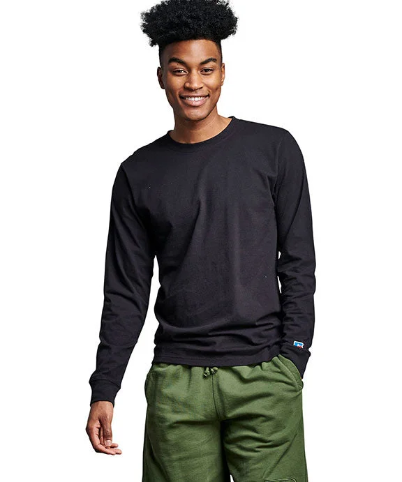 600LRUS - Russell Athletic Unisex Cotton Classic Long-Sleeve T-Shirt | Black Ink