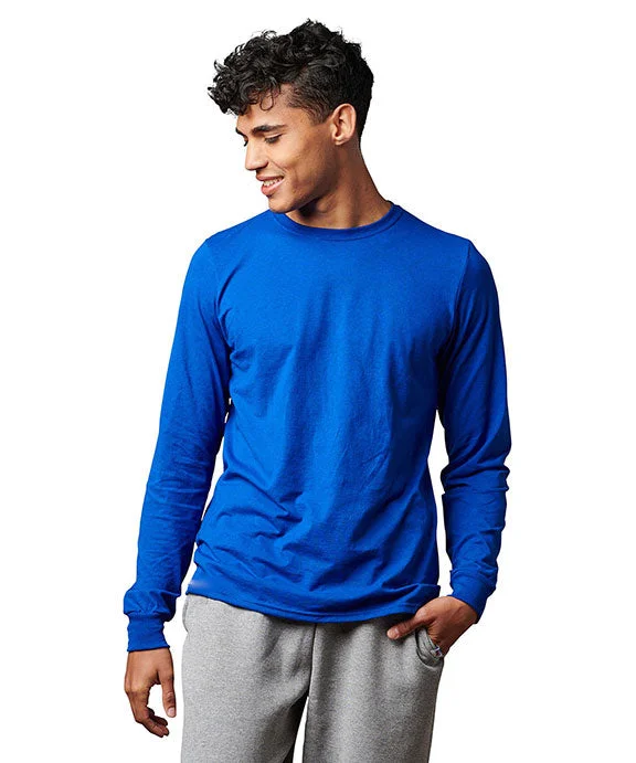 600LRUS - Russell Athletic Unisex Cotton Classic Long-Sleeve T-Shirt | Royal