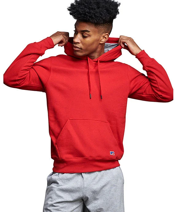 82ONSM - Russell Athletic Unisex Cotton Classic Hooded Sweatshirt | True Red