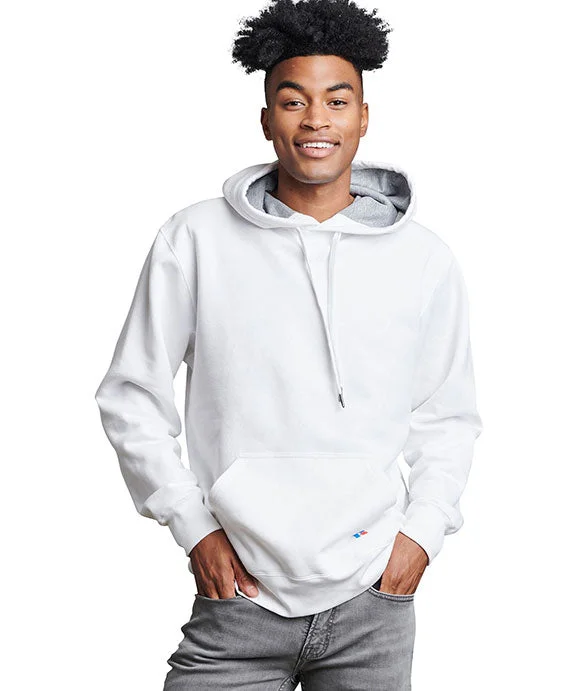 82ONSM - Russell Athletic Unisex Cotton Classic Hooded Sweatshirt | White