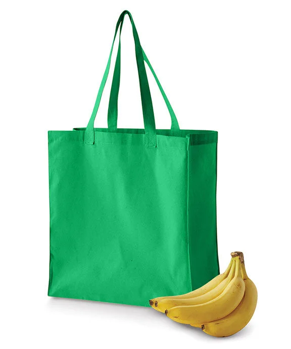 BE055 - BAGedge 6 oz. Canvas Grocery Tote Bag | Kelly Green