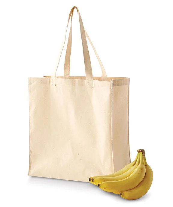 BE055 - BAGedge 6 oz. Canvas Grocery Tote Bag | Natural