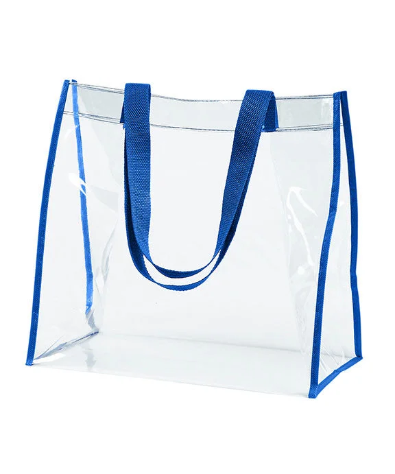 BE252 - BAGedge Clear PVC Tote Bag | Royal