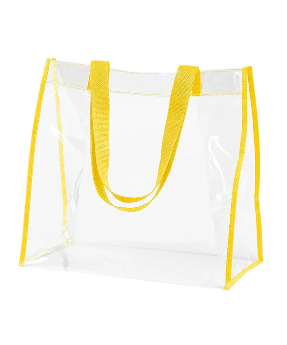 BE252 - BAGedge Clear PVC Tote Bag | Yellow