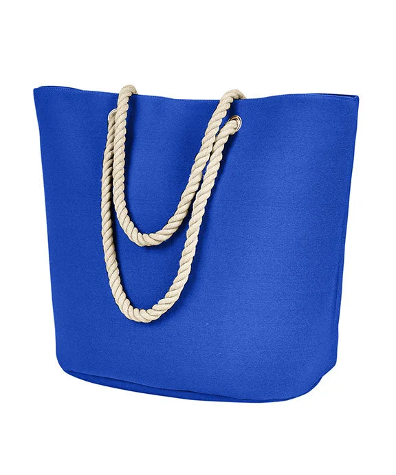 BE256 - BAGedge Polyester Canvas Rope Tote Bag | Royal