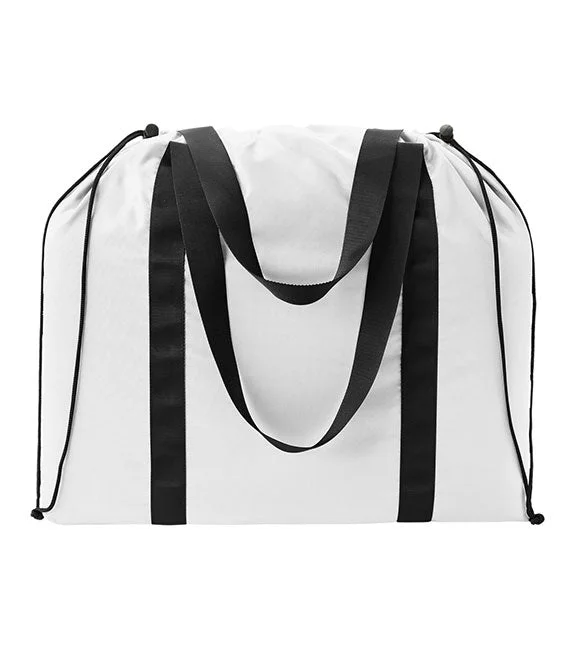 BE271 - BAGedge Durable Cinch Tote Bag | White