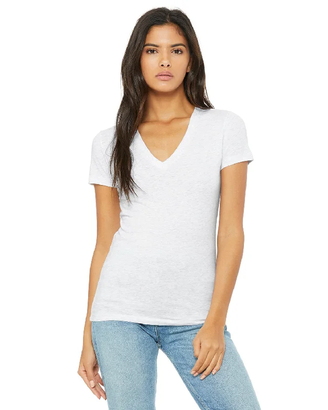 Bella + Canvas B6035 Ladies' Jersey Short-Sleeve Deep V-Neck T-Shirt