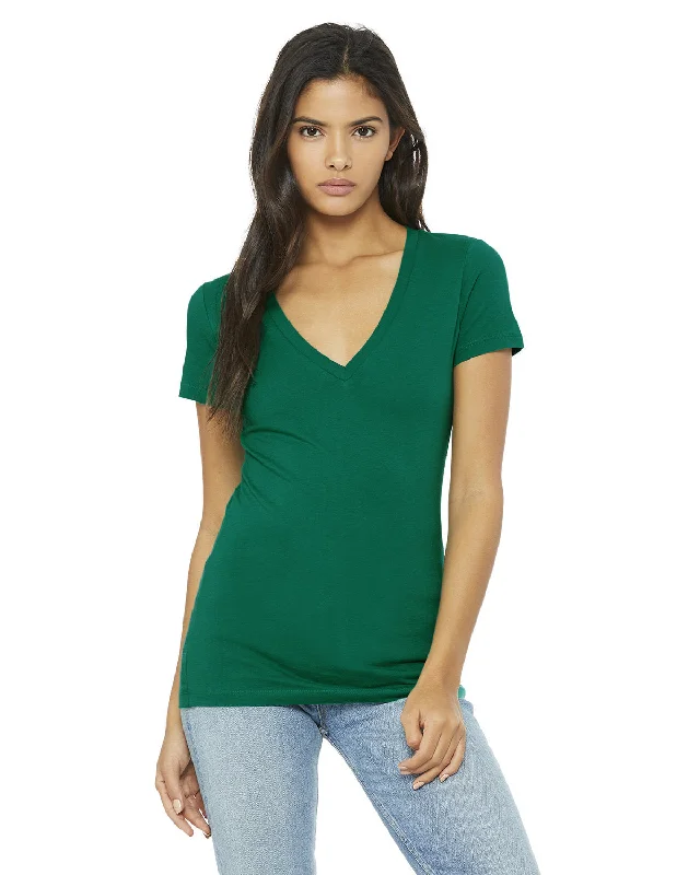 Bella + Canvas B6035 Ladies' Jersey Short-Sleeve Deep V-Neck T-Shirt