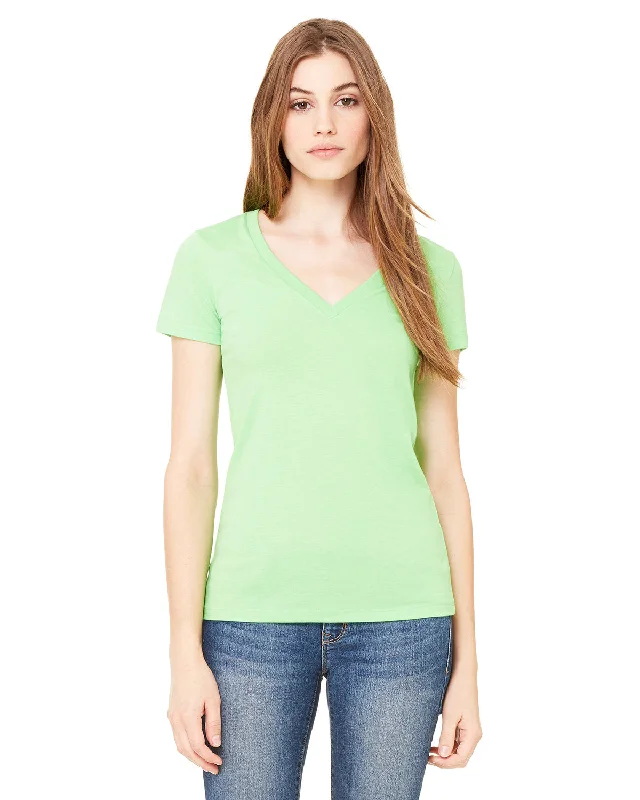 Bella + Canvas B6035 Ladies' Jersey Short-Sleeve Deep V-Neck T-Shirt