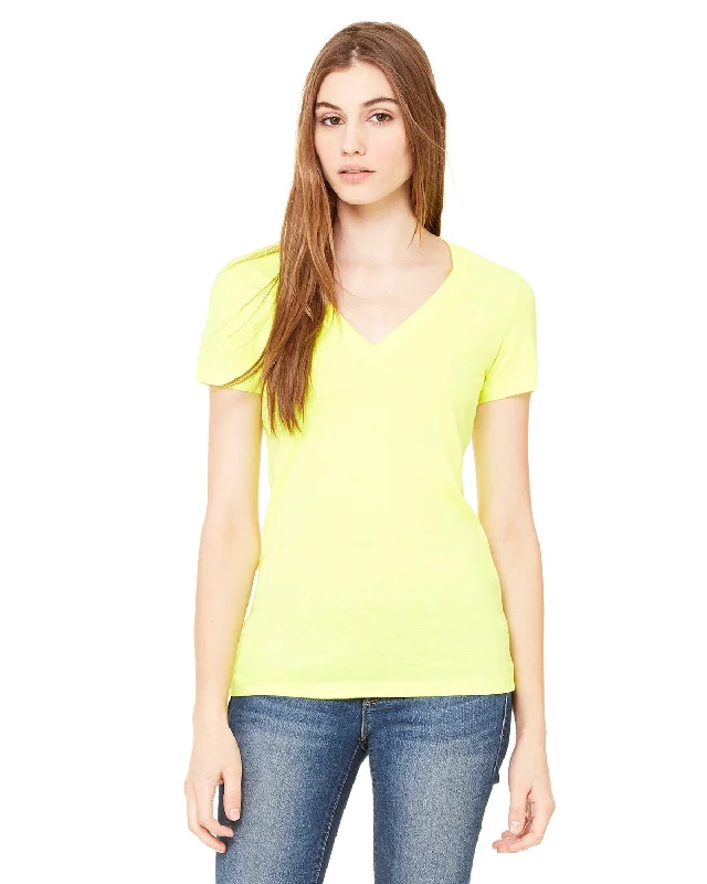 Bella + Canvas B6035 Ladies' Jersey Short-Sleeve Deep V-Neck T-Shirt