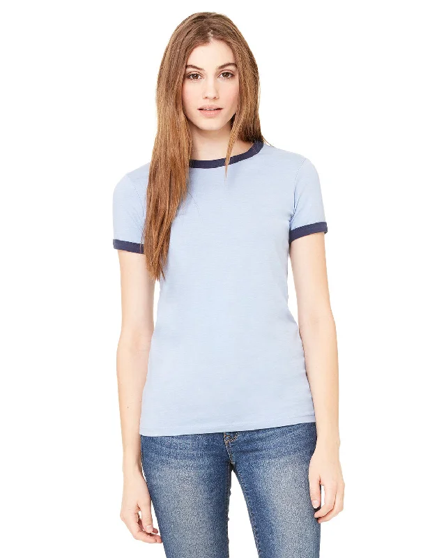 Bella + Canvas B6050 Ladies' Jersey Short-Sleeve Ringer T-Shirt