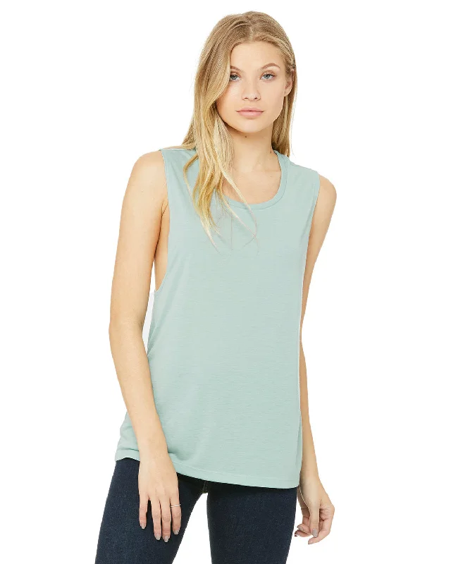 Bella + Canvas B8803 Ladies' Flowy Scoop Muscle Tank