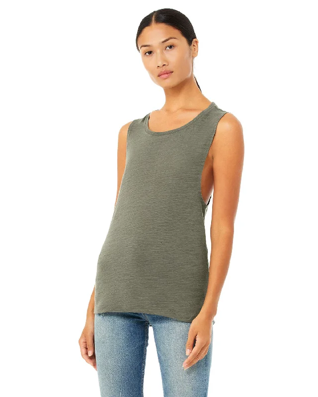 Bella + Canvas B8803 Ladies' Flowy Scoop Muscle Tank