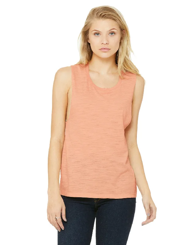 Bella + Canvas B8803 Ladies' Flowy Scoop Muscle Tank