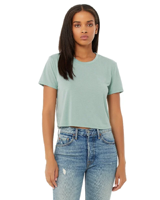 Bella + Canvas B8882 Ladies' Flowy Cropped T-Shirt