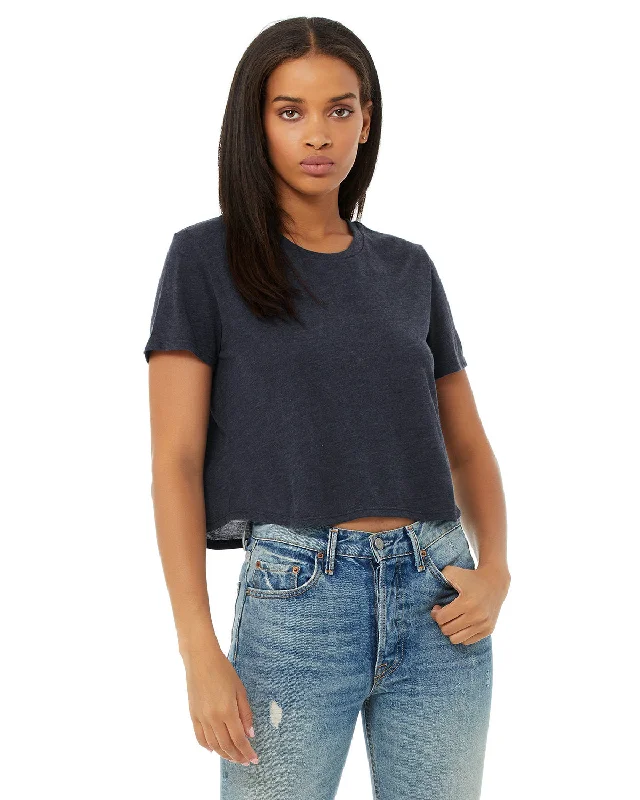 Bella + Canvas B8882 Ladies' Flowy Cropped T-Shirt