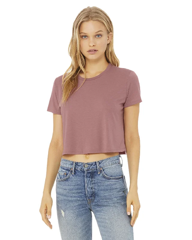 Bella + Canvas B8882 Ladies' Flowy Cropped T-Shirt