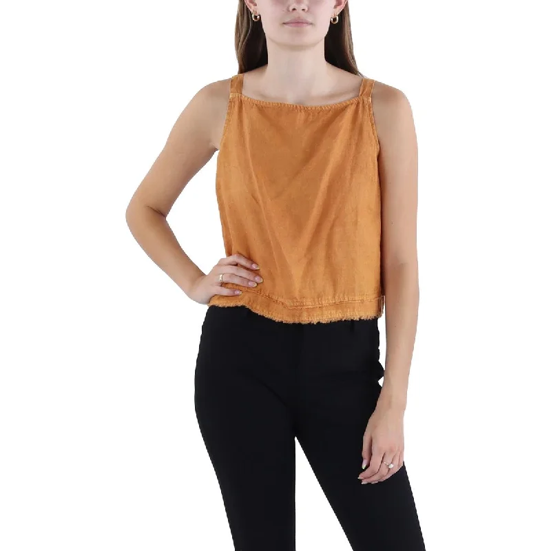 Cloth & Stone Womens   Tank Tie Back Halter Top