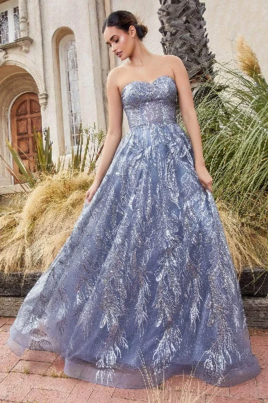 Andrea and Leo A1174 - Strapless Beaded Ballgown With Shawl