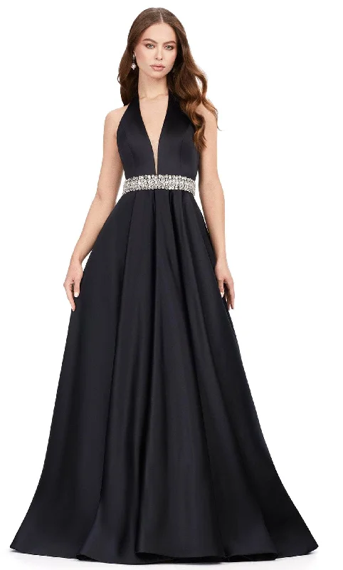 Ashley Lauren 11249 - Halter A-line Evening Gown