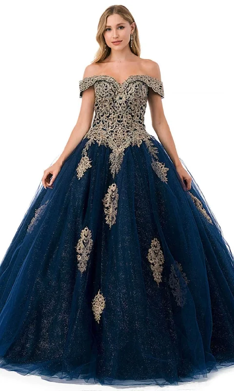 Aspeed Design L2779C - Off-Shoulder Embroidered Ballgown