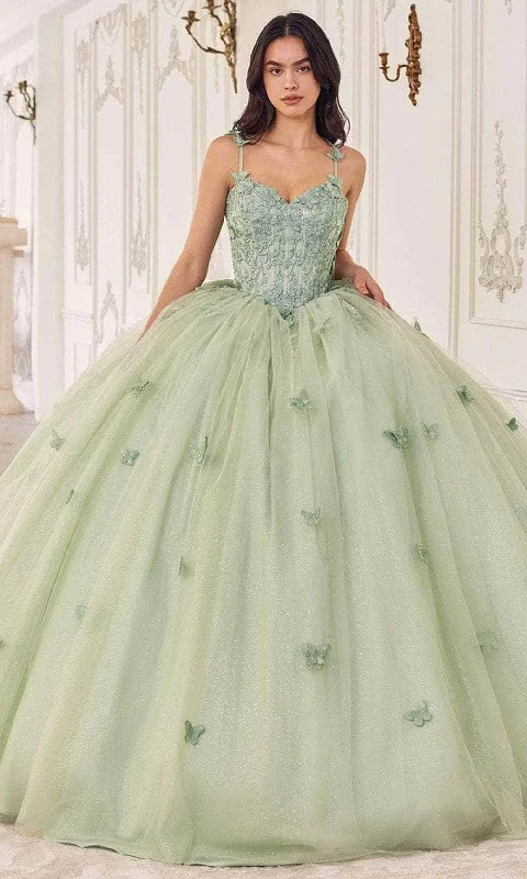 Cinderella Divine 15718 - Floral Applique Ballgown