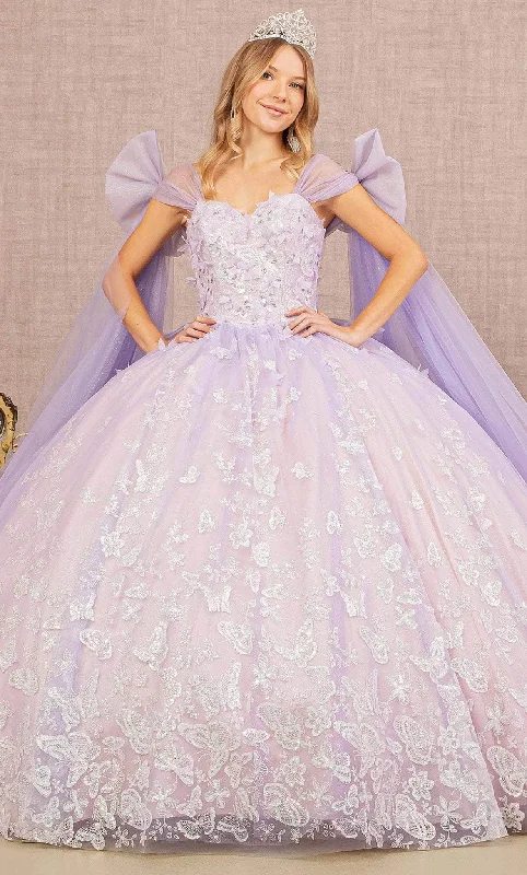 Elizabeth K GL3175 - Bow-Detailed Long Quinceanera Gown