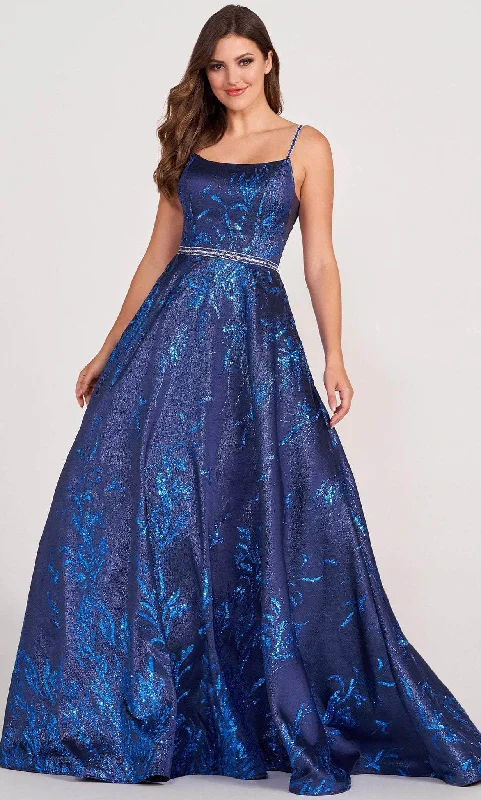 Ellie Wilde EW34106 - Sleeveless Metallic Sequined Ballgown