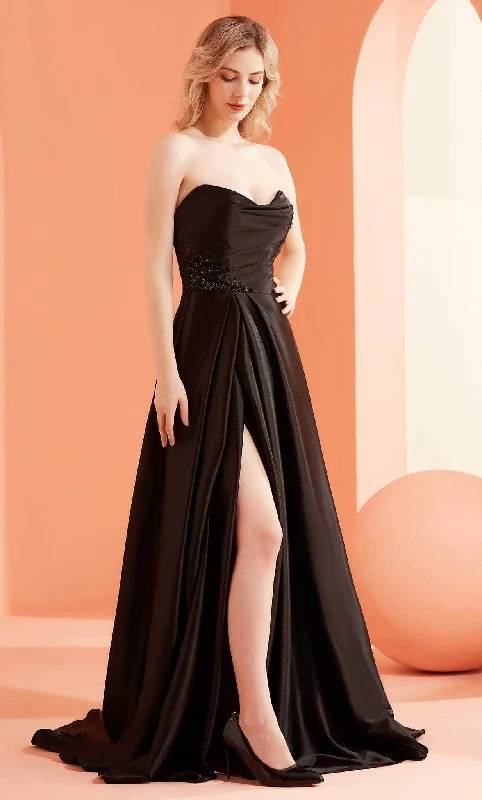 J'Adore Dresses J22053 - Strapless Ruched Bodice Evening Gown