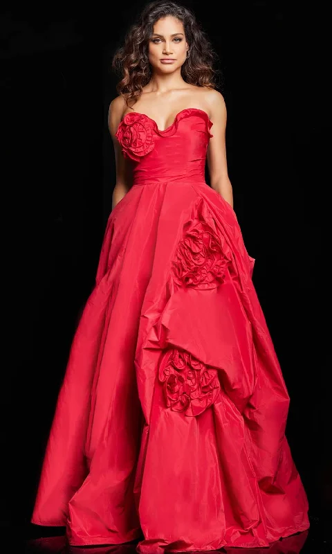 Jovani 37266 - Strapless Ruffle Ballgown