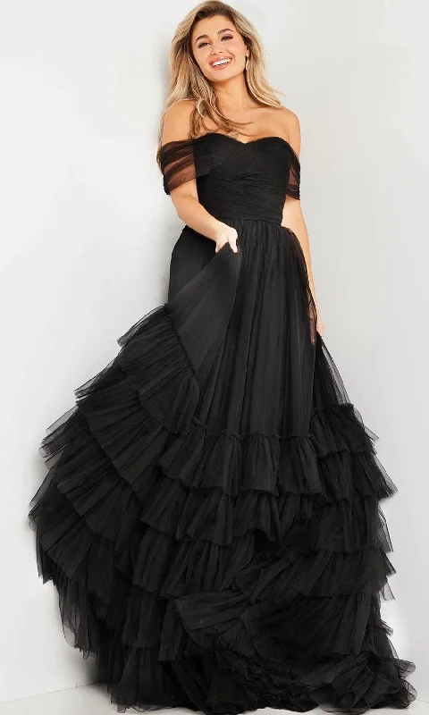 Jovani 37608 - Off Shoulder Tulle Ballgown