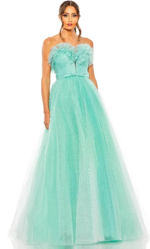 Mac Duggal 20555 - Glitter Tulle Strapless Ballgown