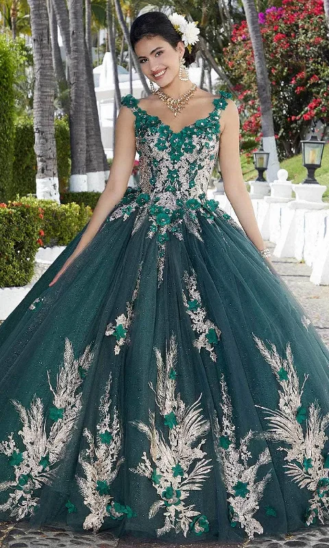 Mori Lee 89362 - Floral Appliqued Quinceañera Dress